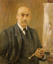 Selbstbildnis mit Palette